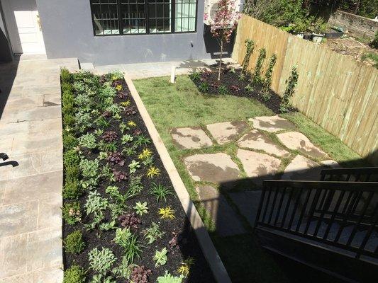 A Brooklyn backyard we did for a newly constructed apartment.