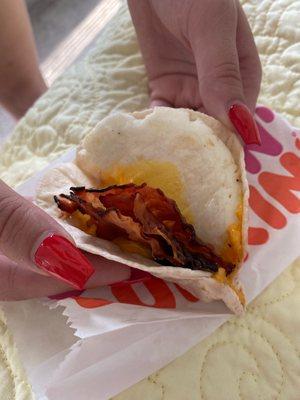 Bacon,Egg and Cheese Wake-up wrap