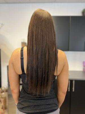 Hair Extensions, color & cut