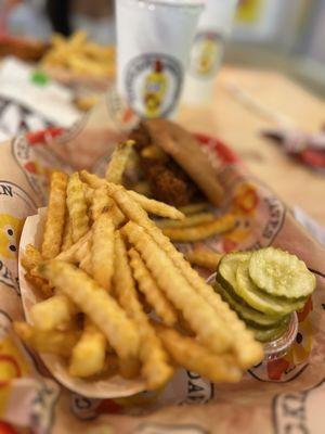 #2 Chicken Sliders with fries