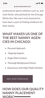 Second City Nannies