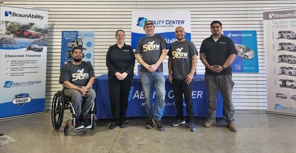 The mobility specialists team at Ability Center, Santa Rosa.