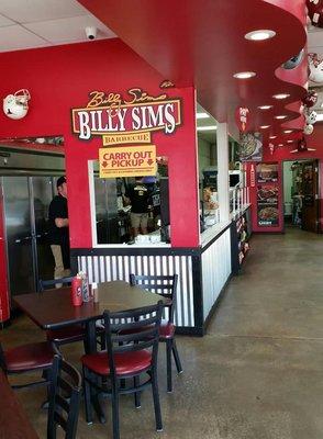 The inside of Billy Sims in Guthrie, OK.