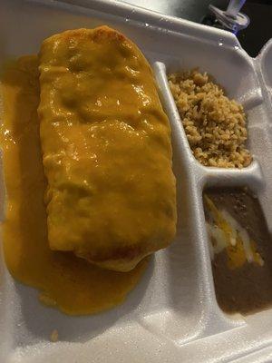 Chicken chimichanga