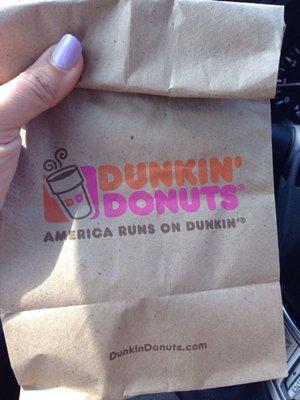 Free donut today with coffee purchase