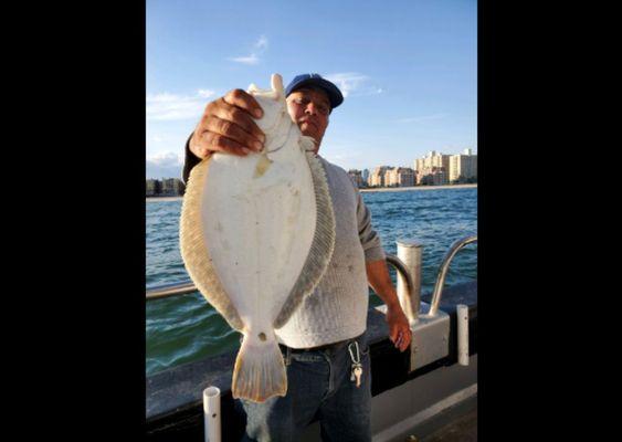 First Mate Eddie with a keeper.