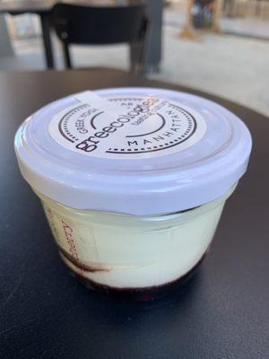 Sour cherry greek yogurt