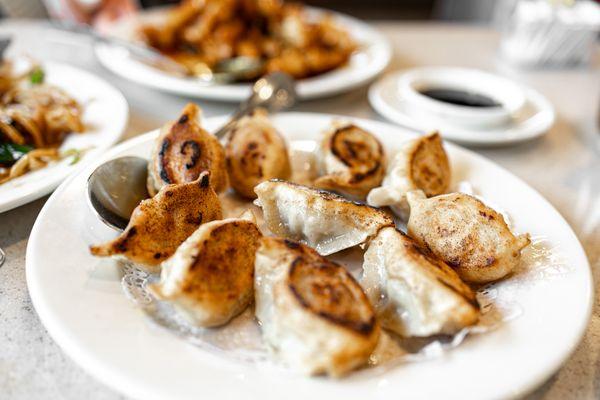 Pan-Fried Pork w/ Chinese Cabbage Dumplings ($16)