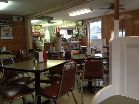 Small town BBQ joint.  Riding through town and just made a turn in.