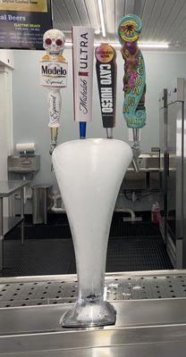 Frozen Tap serving draft beer at 36 degrees