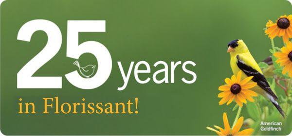 Wild Birds Unlimited of Florissant wants to thank everyone for 25 Wonderful Years of business in North County!