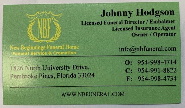 New Beginnings Funeral Home