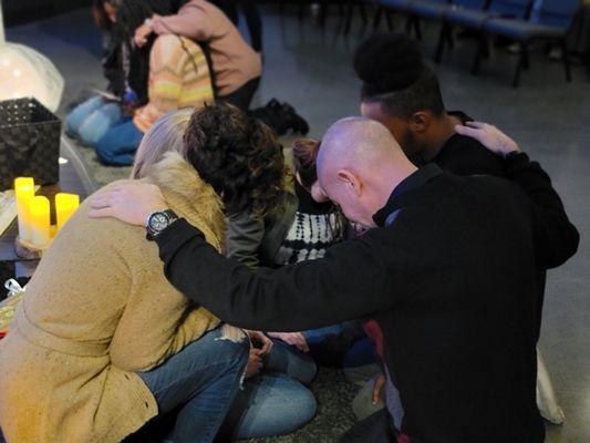 Praying over our First and Best gift to God. Christmas at Eastgate Church.