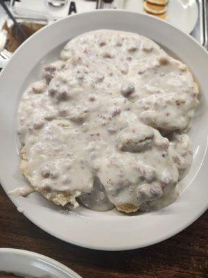 Biscuits and Gravy, made from scratch