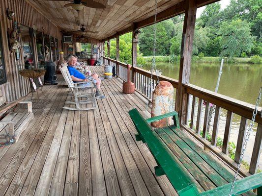 Rocking chairs on back porch