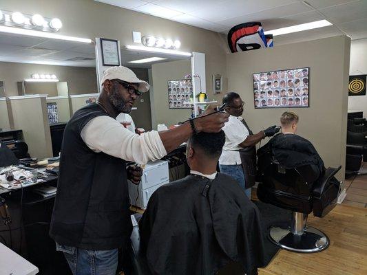 Hair artists at work!