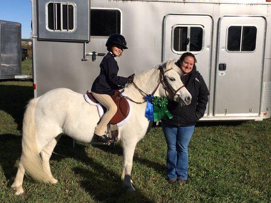 Riding lessons are a big win with the cutest pony in town!