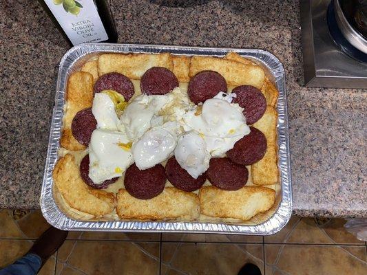 Mangú y tres golpes para 5 personas