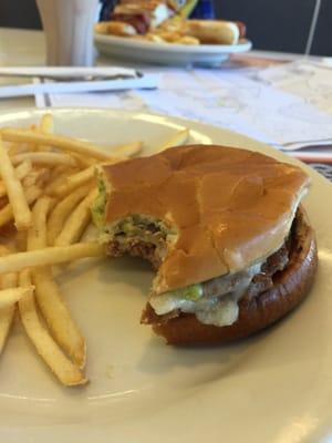 This was the guac burger I was served