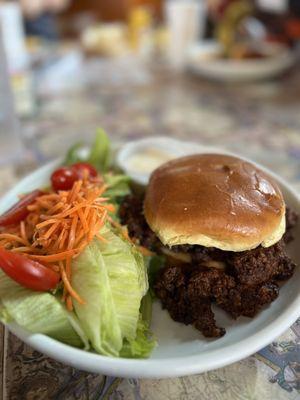 Sloppy joe and side salad