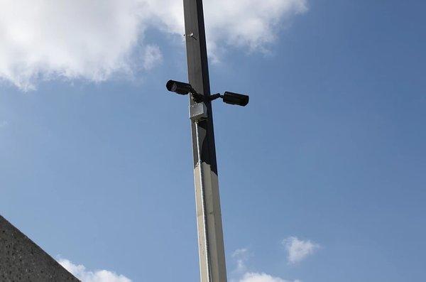 Our Pole Mounted Solution for Parking Lot Coverage