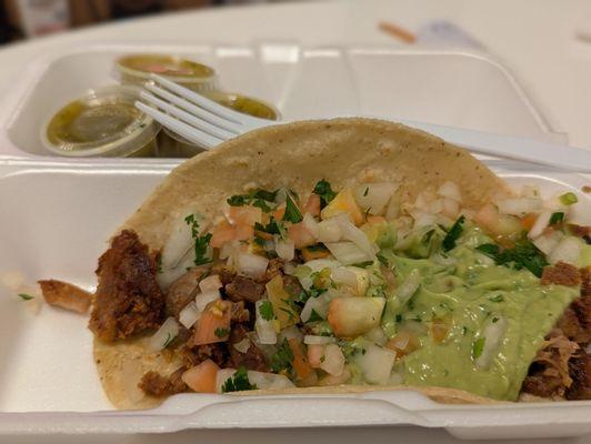 $5.31 Carnitas taco.