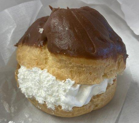 Chocolate Frosted Cream Puff