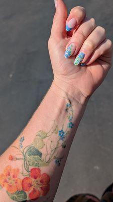 Nails match my tattoo!