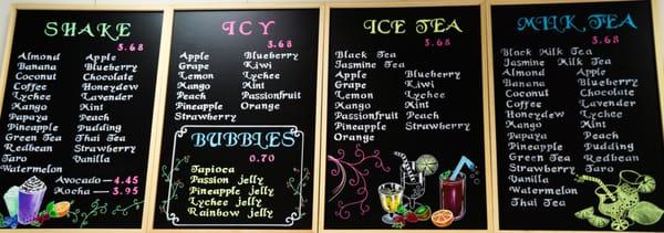 Menu Board!