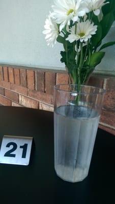 Order number and patio flowers