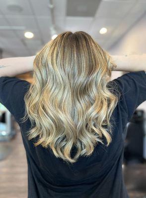 Golden Amber Balayage