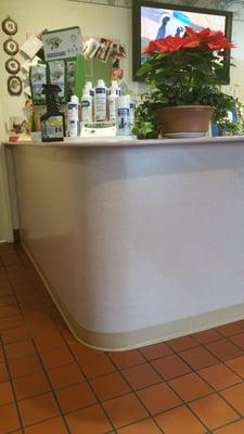 Reception desk