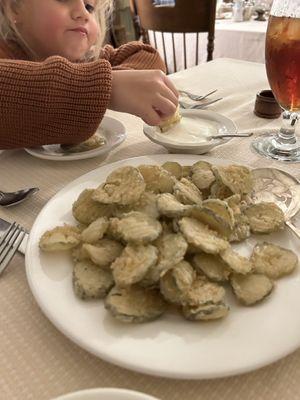 Fried pickles appetizer