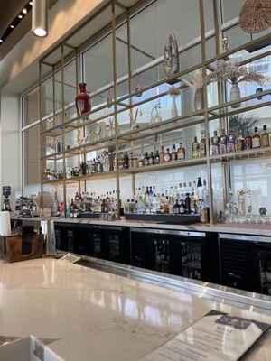 Bar area of the Plaza Premium Lounge