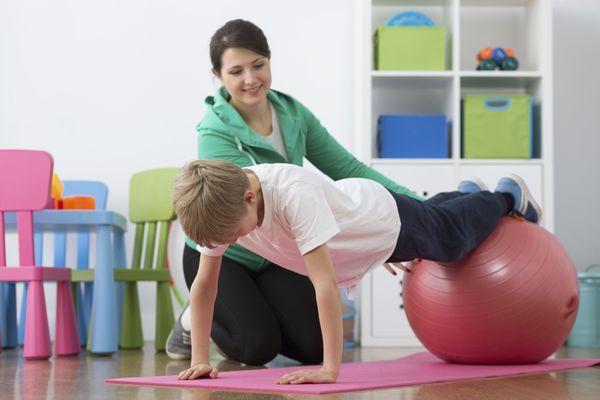 Pediatric PT - Balance, Core, and Strengthening.