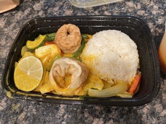 L1. Mango Curry with Rice Lunch Special