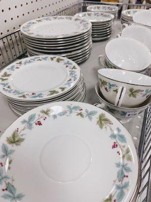 Lovely Christmas China set (made in Japan), for fifty cents a piece.