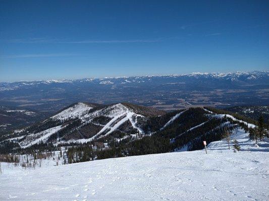 This is Schweitzer, the top of the mountain, scary but worth seeing!