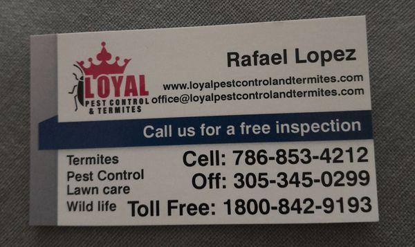 Loyal must be a subcontractor I guess for dead bug Edwards Rafael was great!