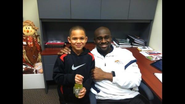 Denver Broncos coach and my son