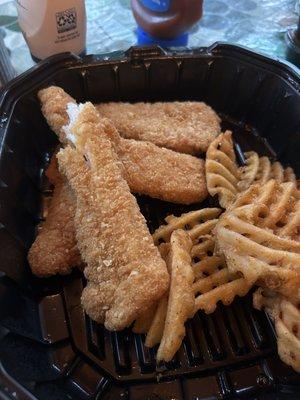 Chicken tenders and fries