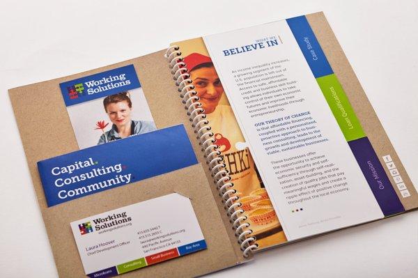 Inside Marketing Collateral for Working Solutions