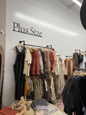 Plus size section