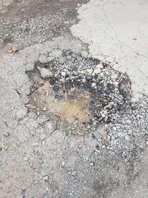 Entrance pothole