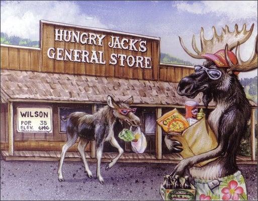 Hungry Jack's General Store postcard