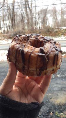 Croissant Boston cream donut is actually friggin delicious