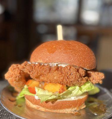 Friday Fried Chicken Sandwich - Peach Balsamic Style