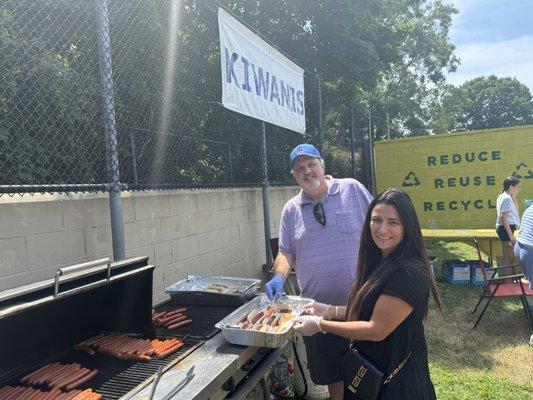 Karina helped to prepare and serve 400+ hotdogs to our MIneola campers.  She is a gem!