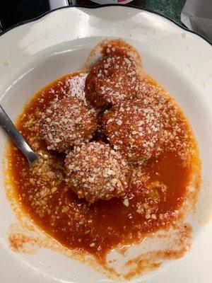 Homemade meatballs