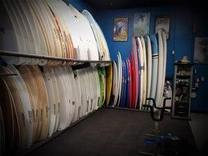 Large Surf Room packed with great boards and even better deals!